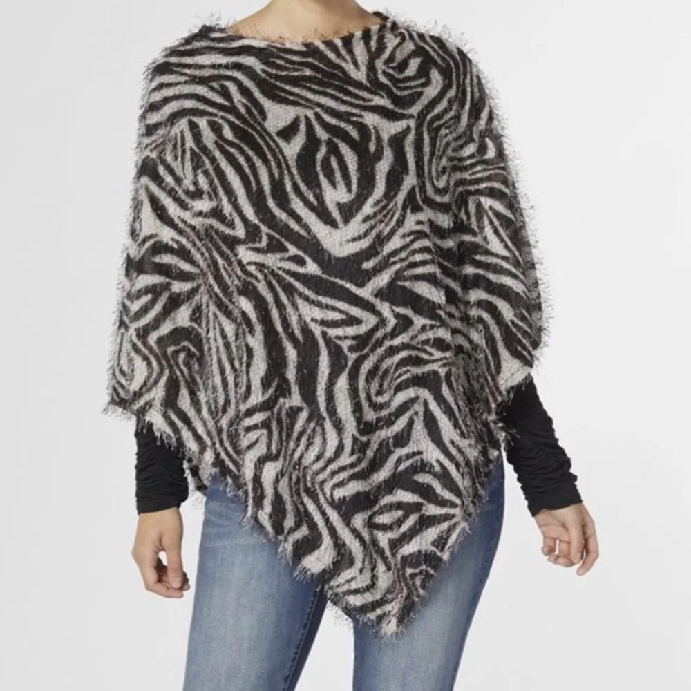 Coco + Carmen Zebra Poncho - Picture 2 of 6